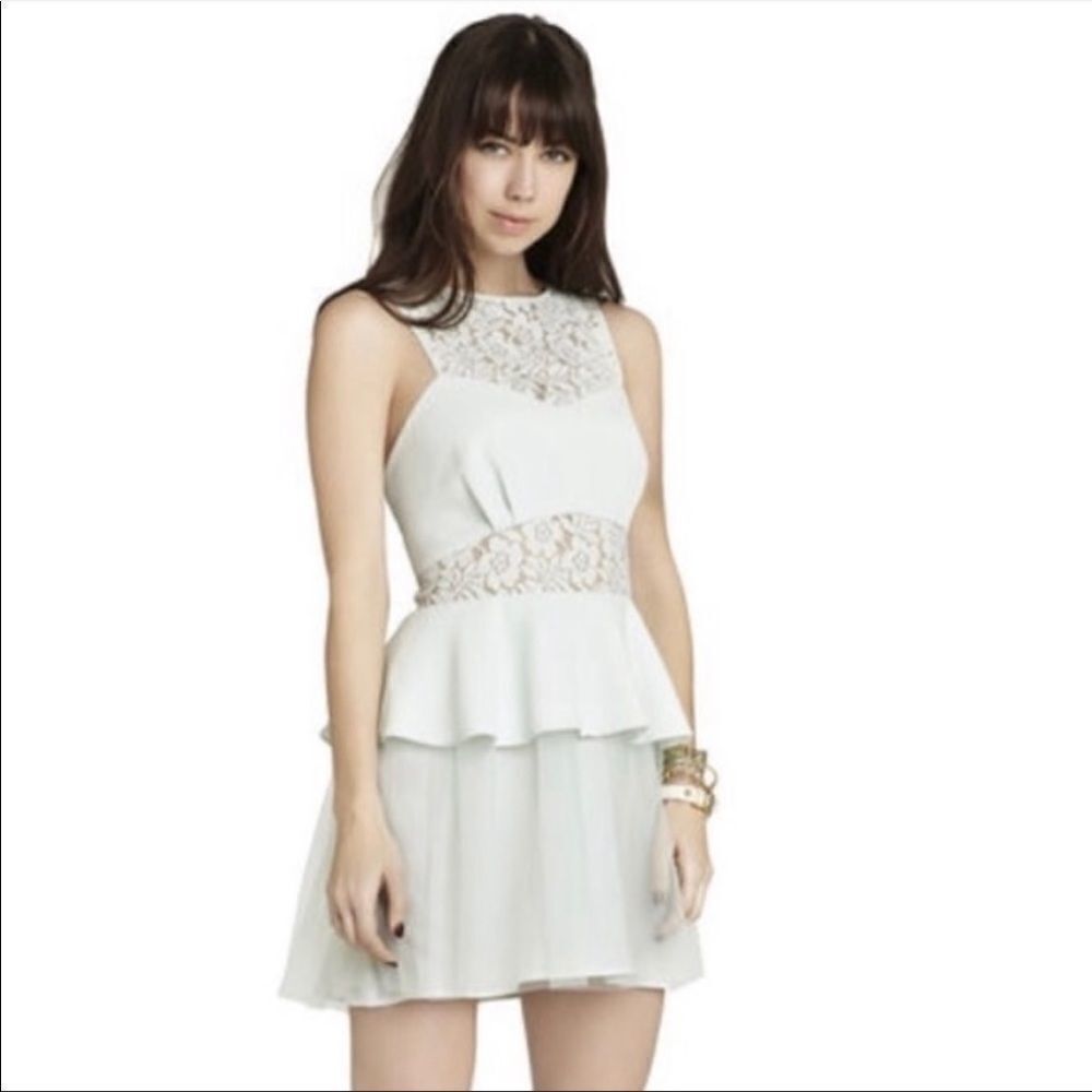 Bcbgeneration Mint Floral Lace Dress Size 0
